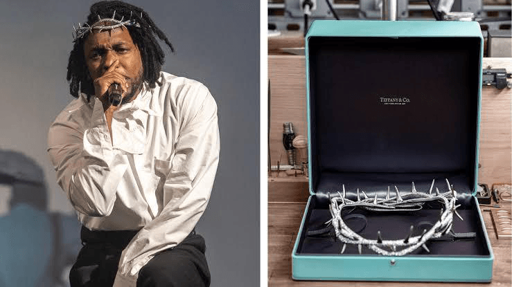 The crown of thorns elevated in art, leaning into its symbolism as a signifier for selfless sacrifice in service of others on the* Mr. Morale & the Big Steppers *album, where Kendrick Lamar expresses his saviour complexes.