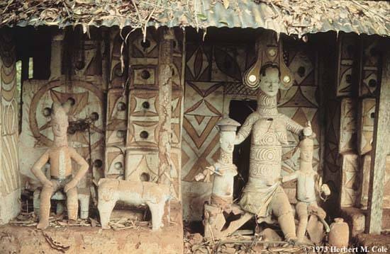 Plate · Mbari Shrine Interior · 1973